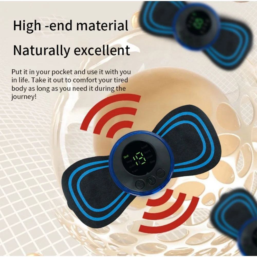 CAMMUO 8-Mode 19-Level Electric Pulse Neck & Body Massager Electric Pulse Massager PLUSH