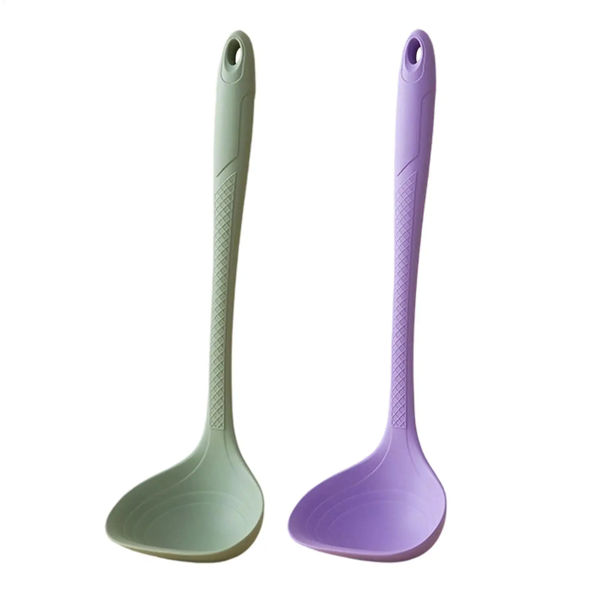 Silicone Soup Ladle – Heat Resistant Nonstick Kitchen Spoon Silicone Kitchen Ladle PLUSH