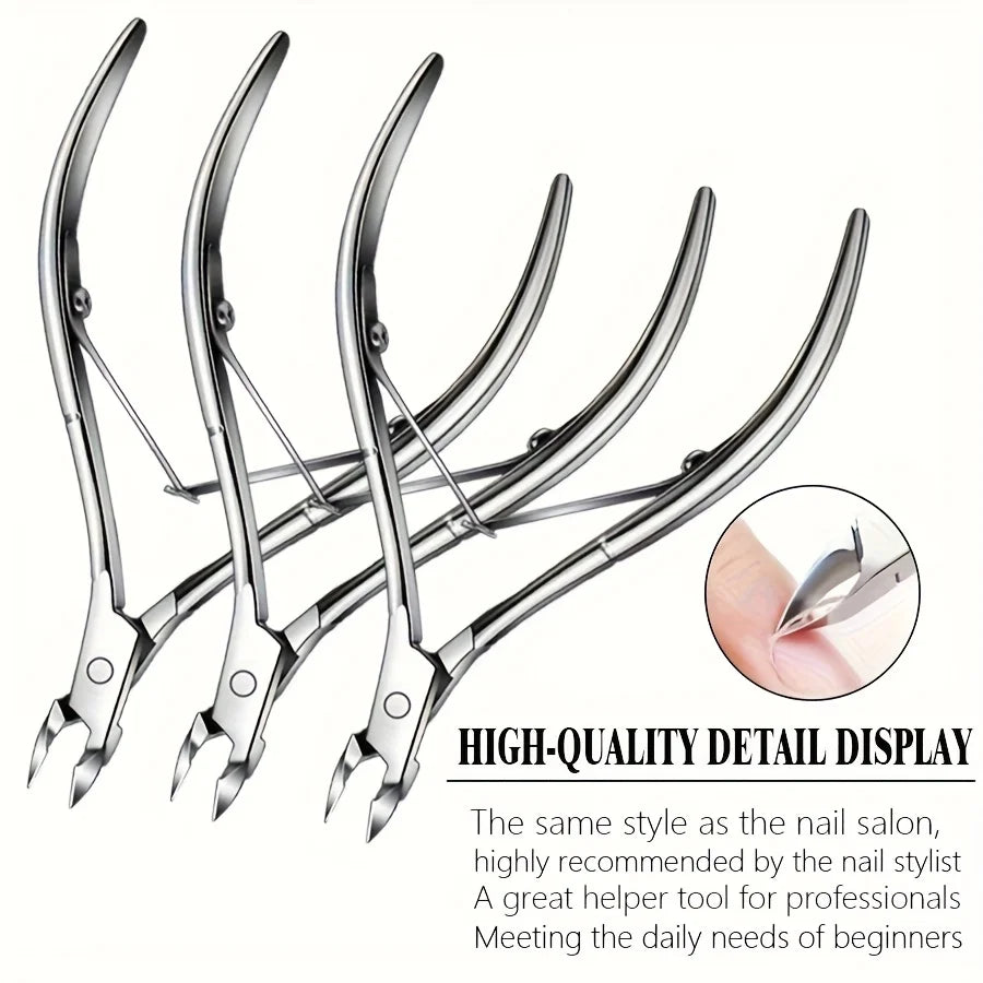 Stainless Steel Nail Clippers & Cuticle Pusher Manicure Set Manicure Tool Set PLUSH