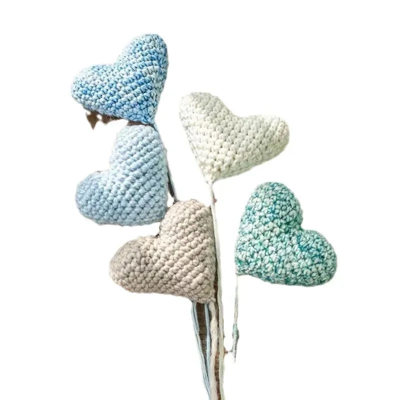 Handmade Crochet Heart Newborn Baby Photography Prop Baby Photography Prop PLUSH