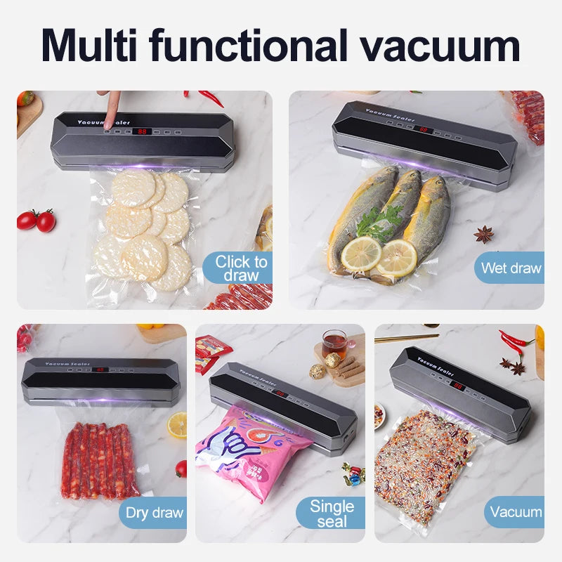 Wireless Multi-Mode Vacuum Sealer – Washable Food Preserver Vacuum Sealer PLUSH
