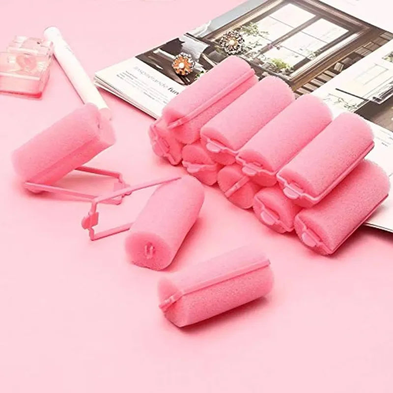 Sponge Foam Hair Rollers – Flexible Sleeping Curlers 6–14 Pcs Foam Hair Rollers PLUSH