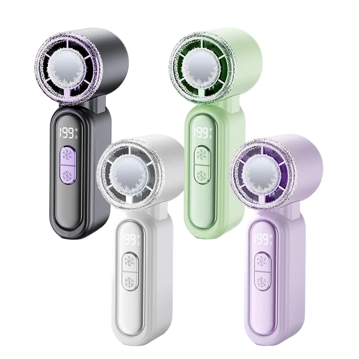 Mini Rechargeable Handheld Fan – LED Display & Lanyard Handheld Portable Fan PLUSH
