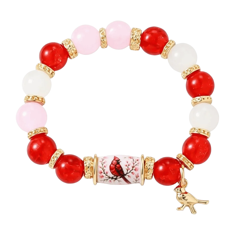 Hummingbird Butterfly Bee Sunflower Beaded Bracelet Women Beaded Bracelet PLUSH Pink Bird