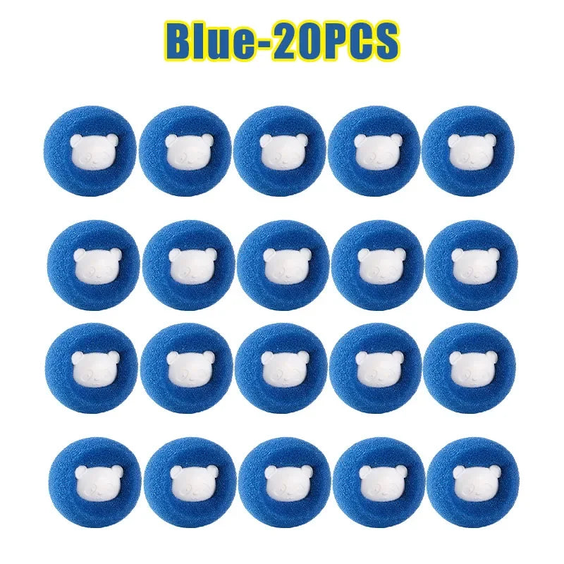 Laundry Washing Balls – Lint & Pet Hair Remover 6pcs Laundry Washing Balls PLUSH Blue 20PCS