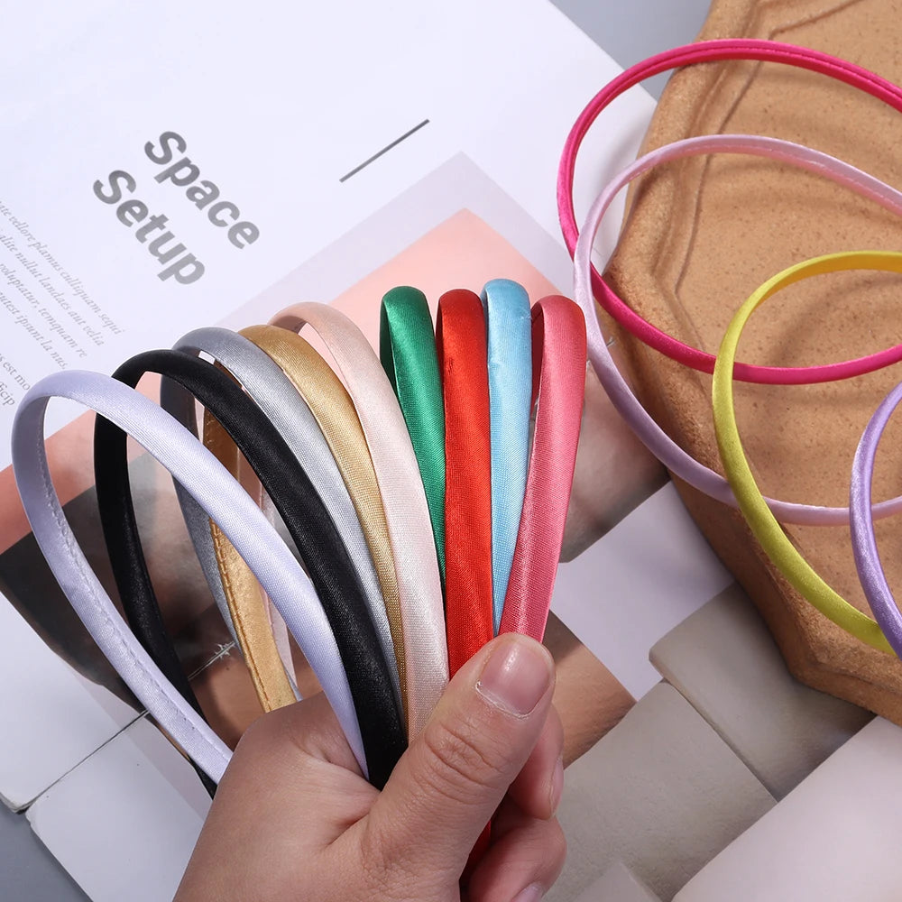 10pcs 9mm Fabric Cover Hairband Blank Base – DIY Hair Hoops DIY Hairband Base PLUSH