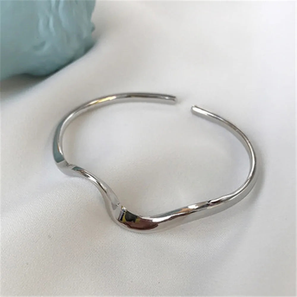 Adjustable Pearl Opening Bangle Bracelet – Elegant Cuff Bangle Bracelet PLUSH