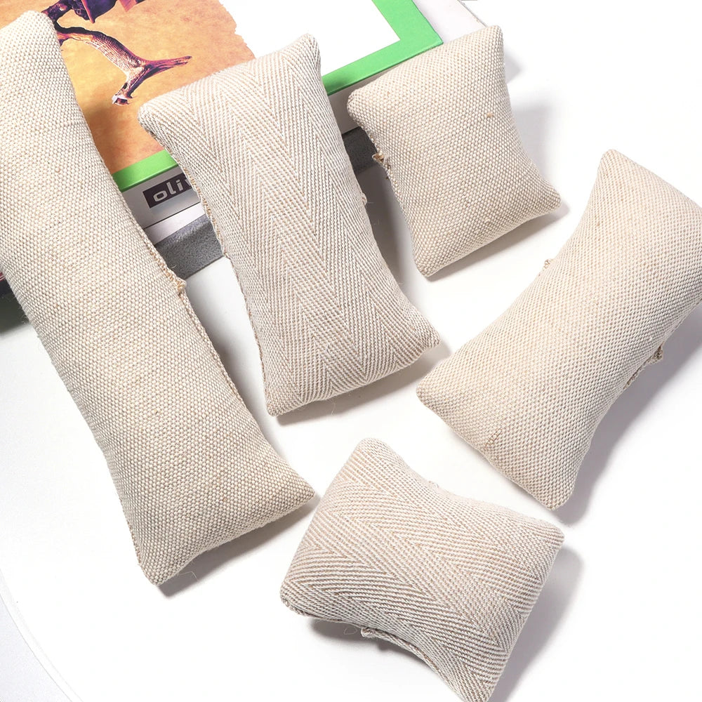 Linen Bracelet Display Pillow – Burlap Bangle Stand Prop Jewelry Display Stand PLUSH