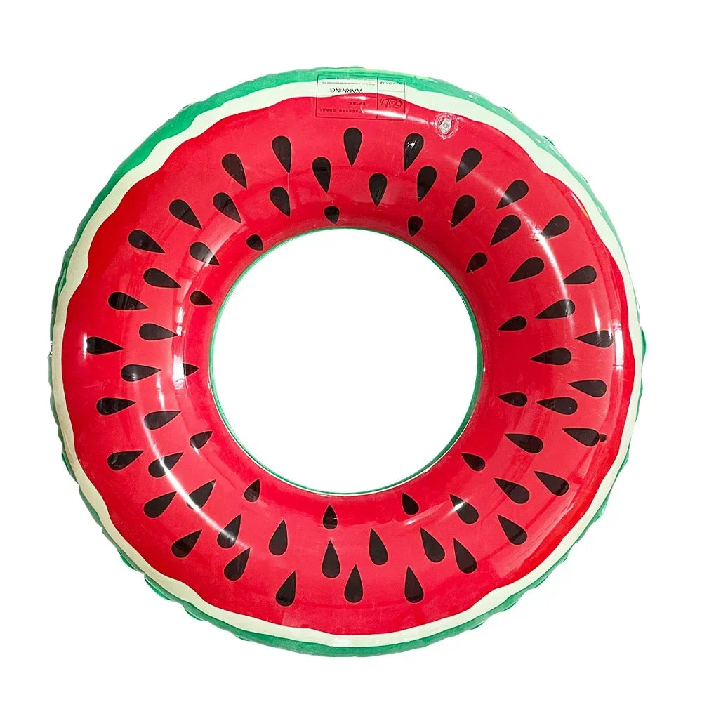 Watermelon Swim Ring for Adults & Kids – PVC Pool Float Inflatable Swim Ring PLUSH Size 90