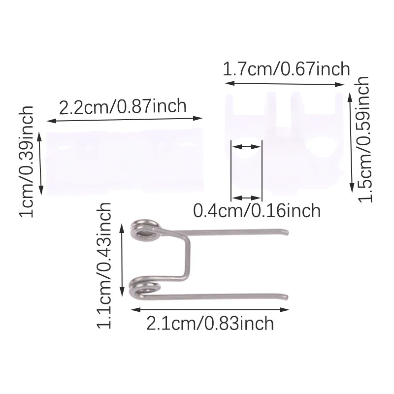 Hair Clipper Swing Head Guide Block & Tension Spring Replacement Clipper Replacement Part PLUSH