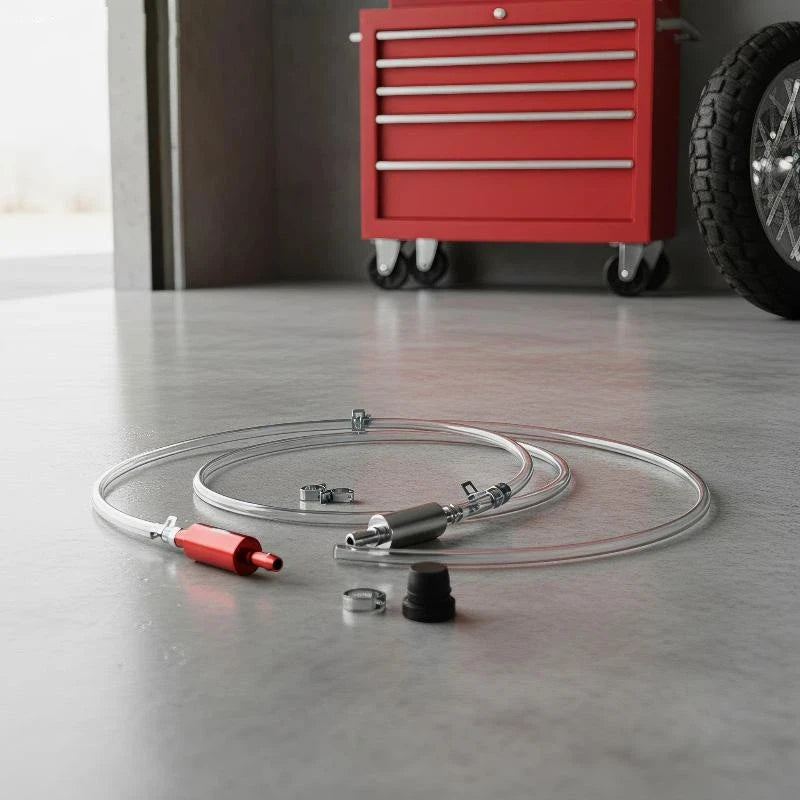 Brake Caliper Fluid Bleeder Hose Kit – Clear Tube Quick Fit Brake Bleeder Kit PLUSH