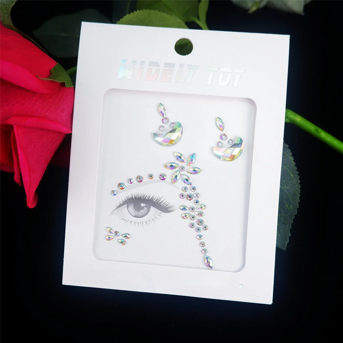 Crystal Face Gems Rhinestone Temporary Tattoo Stickers Face Gem Stickers PLUSH BL04