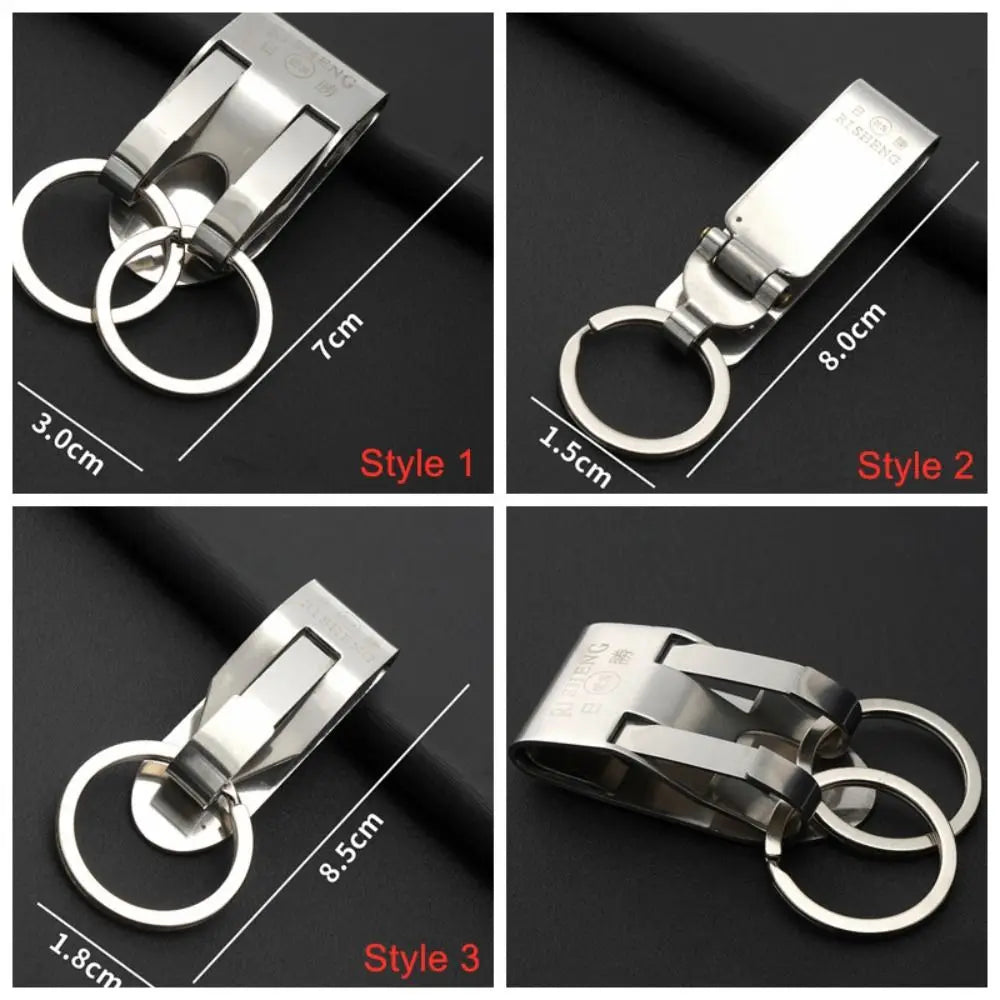 Stainless Steel Quick Release Belt Keychain Clip & Key Ring Belt Key Clip PLUSH