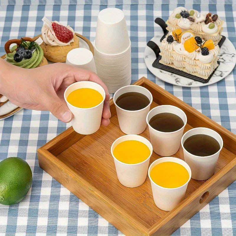Disposable Small Paper Tasting Cups 50/100pcs – Party & Home Disposable Paper Cups PLUSH