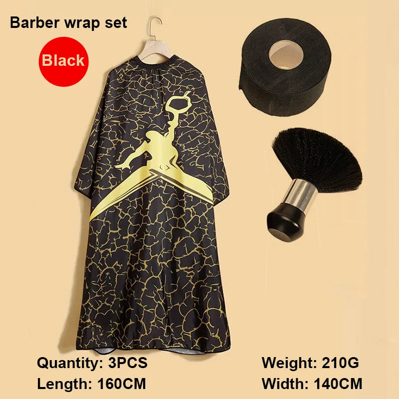 Professional Haircutting Kit – Cape, Apron & Neck Duster Brush