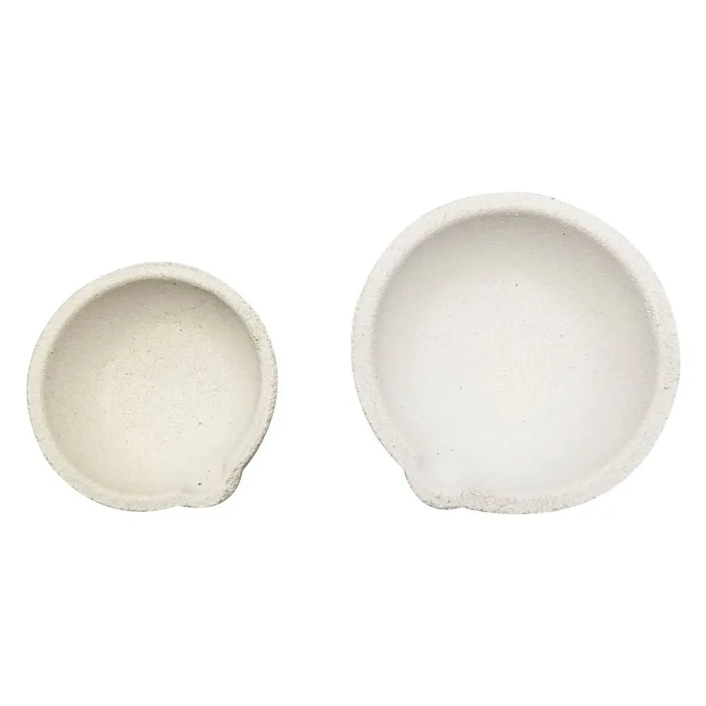 Quartz Crucible with Spout & Clip Tongs – Jewelry Melting Bowl Jewelry Melting Crucible PLUSH