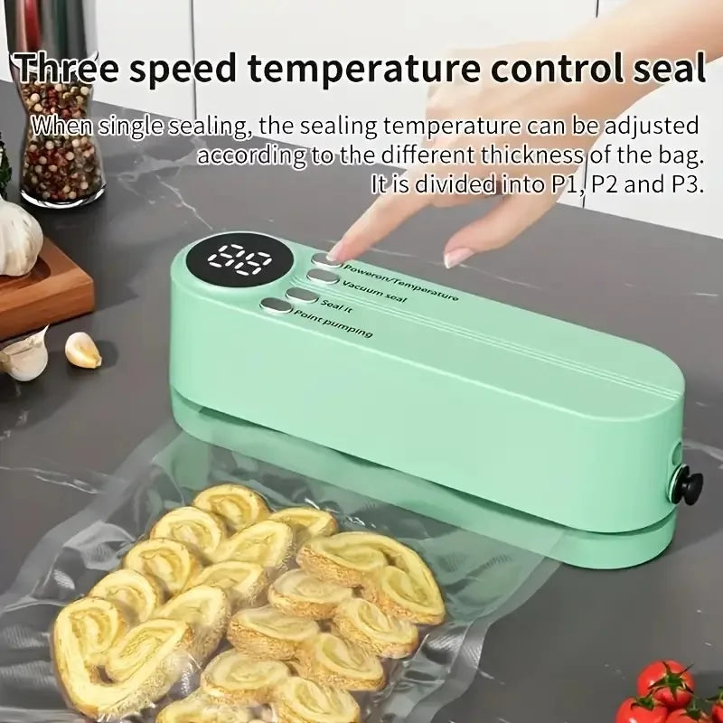 USB Mini Vacuum Sealer Machine with Pump & Bags – Food Storage Vacuum Sealer Machine PLUSH