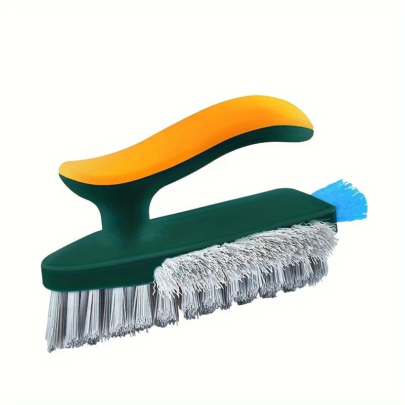 2-in-1 Crevice Cleaning Brush – Floor, Bathroom & Toilet Crevice Cleaning Brush PLUSH green