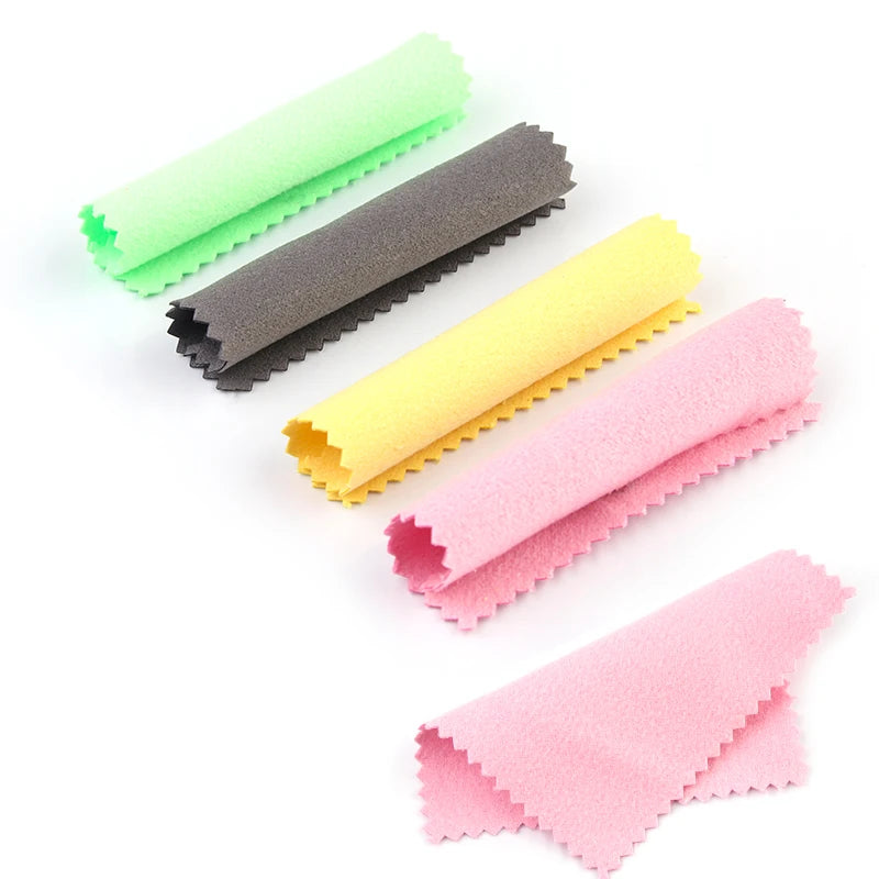 50pcs Silver Polishing Cloths – Jewelry & Glasses Cleaner Jewelry Polishing Cloth PLUSH