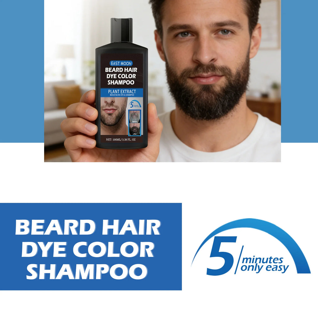 Chamomile Beard Dye Shampoo 2-in-1 Color & Cleanse 100ml Beard Dye Shampoo PLUSH