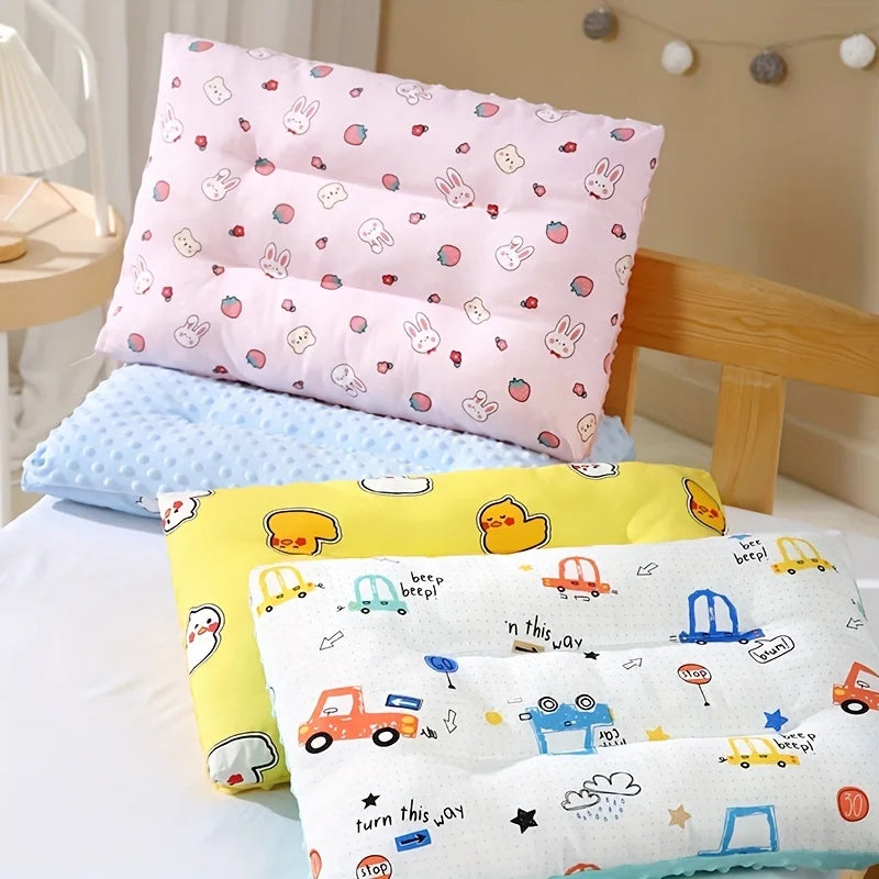 Kids Reversible Cartoon Pillow | Four Seasons | Ages 4–6 Kids Sleep Pillow PLUSH