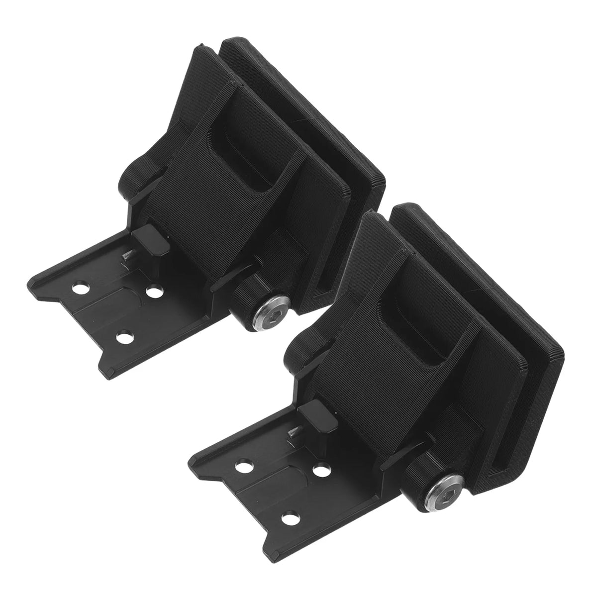 Universal Turntable Dust Cover Hinges 2pcs – Black Replacement Turntable Hinge Parts PLUSH