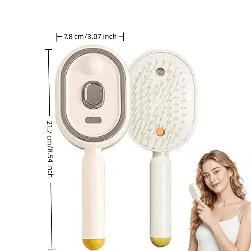 Nano Spray Electric Massage Comb – Retractable Teeth Electric Hair Comb PLUSH