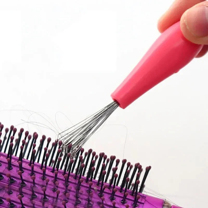 Hair Brush & Comb Cleaner Tool – Aluminum Handle Remover Hair Brush Cleaner PLUSH