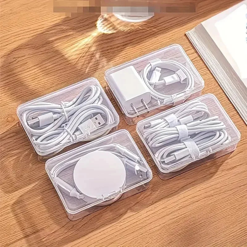 Plastic Cable Organizer Storage Box with Loading Straps Cable Organizer Box PLUSH