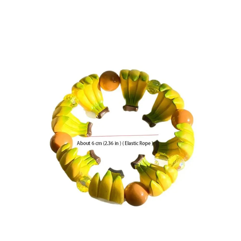Resin Fruit Beaded Bracelet | Y2K Boho Summer Jewelry Beaded Bracelet PLUSH