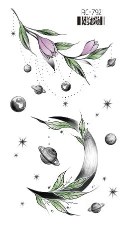 Pink Butterfly Temporary Tattoo Sticker – Waterproof Body Art Temporary Tattoo PLUSH RC-792