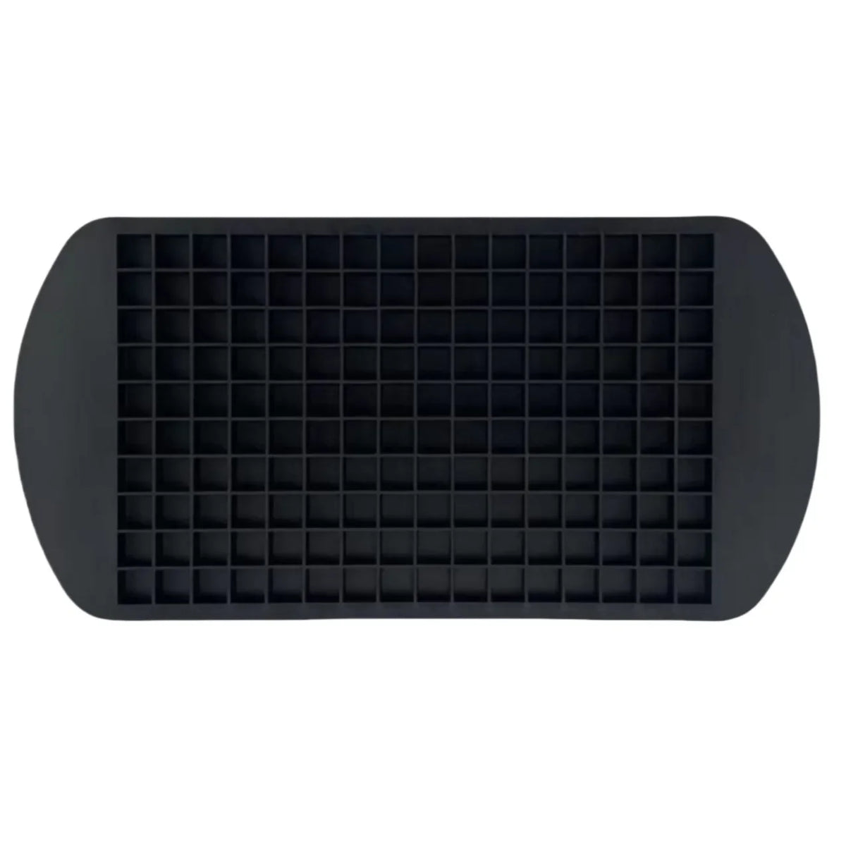 Silicone Mini Ice Cube Trays – 160 Tiny 1cm Stackable Molds Ice Cube Tray PLUSH 160Grid-Black 10PCS