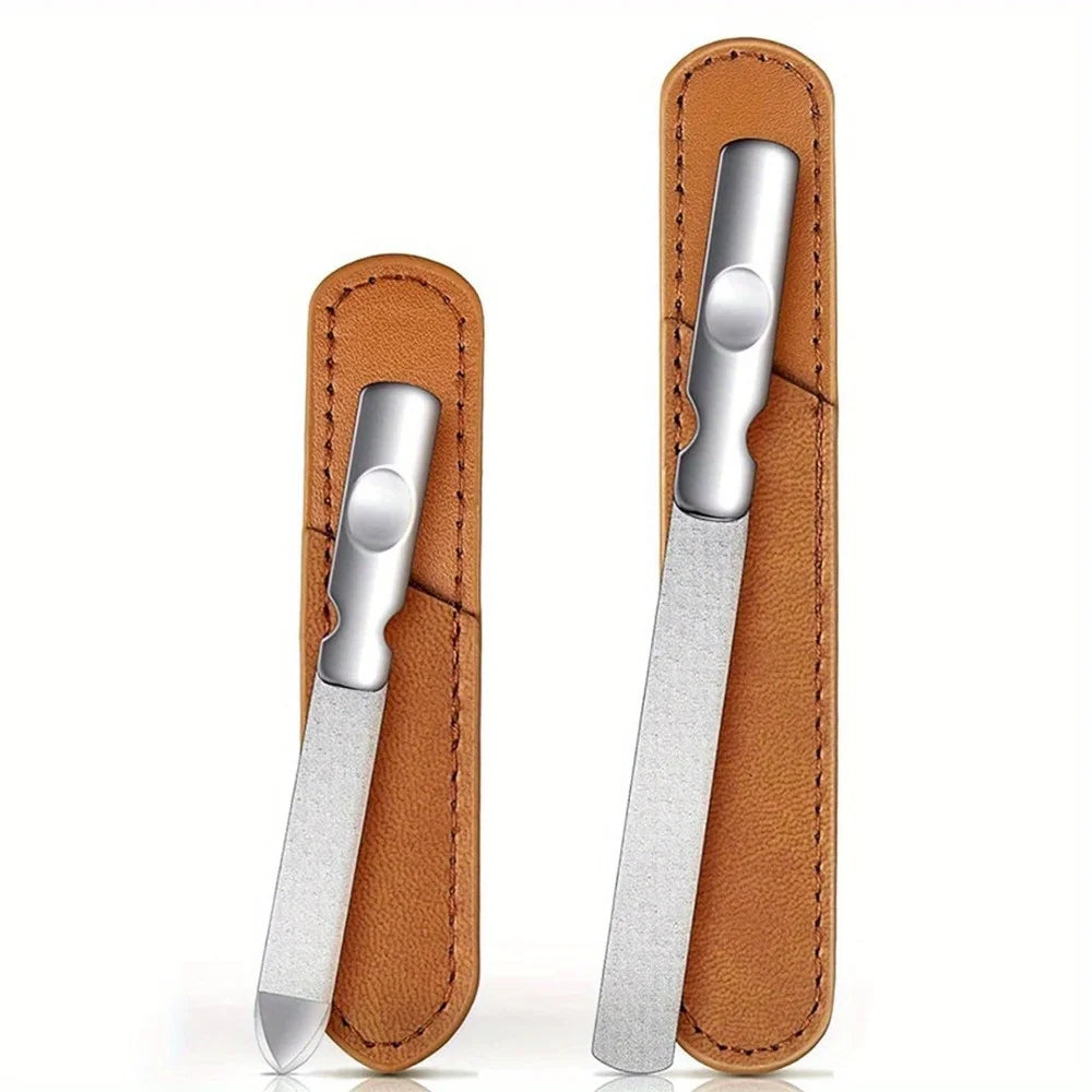 Ouriner Double-Sided Stainless Steel Nail File – Reusable Nail File PLUSH