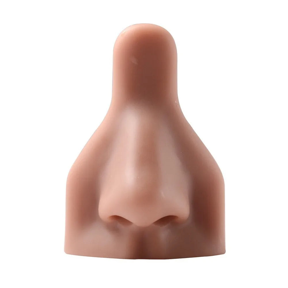 Silicone Nose Model Display Stand for Nose Studs & Jewelry Jewelry Display Stand PLUSH Brown