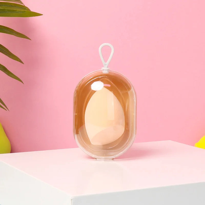 Space Capsule Makeup Sponge Egg with Storage Box – Wet & Dry Makeup Sponge PLUSH skin