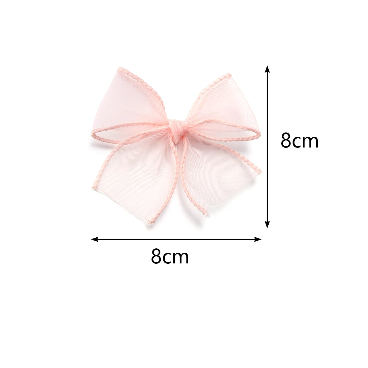 10pcs Satin Organza Ribbon Bows 8x8cm – DIY Craft Decor Ribbon Craft Bows PLUSH