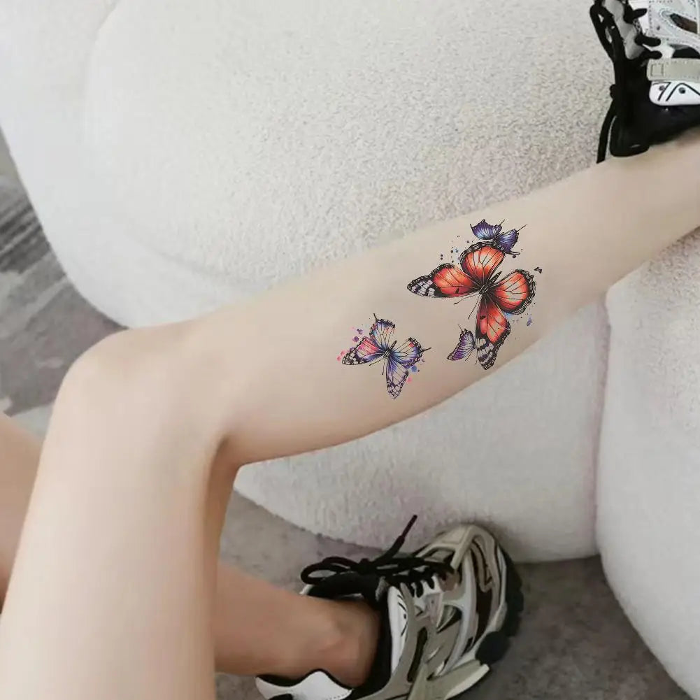 Colorful Butterfly Temporary Tattoo Stickers – Men & Women Temporary Tattoo Sticker PLUSH