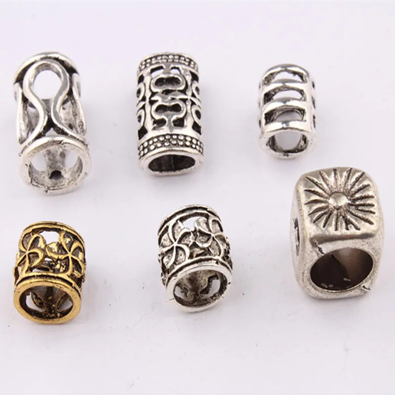 5pcs Viking Dreadlock Beads – Large Hole Braid Hair Accessories Hair Braid Beads PLUSH