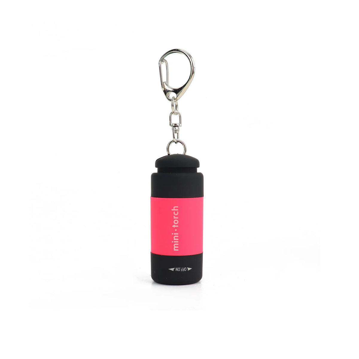 USB Rechargeable Mini LED Keychain Flashlight – Waterproof Keychain Flashlight PLUSH pink