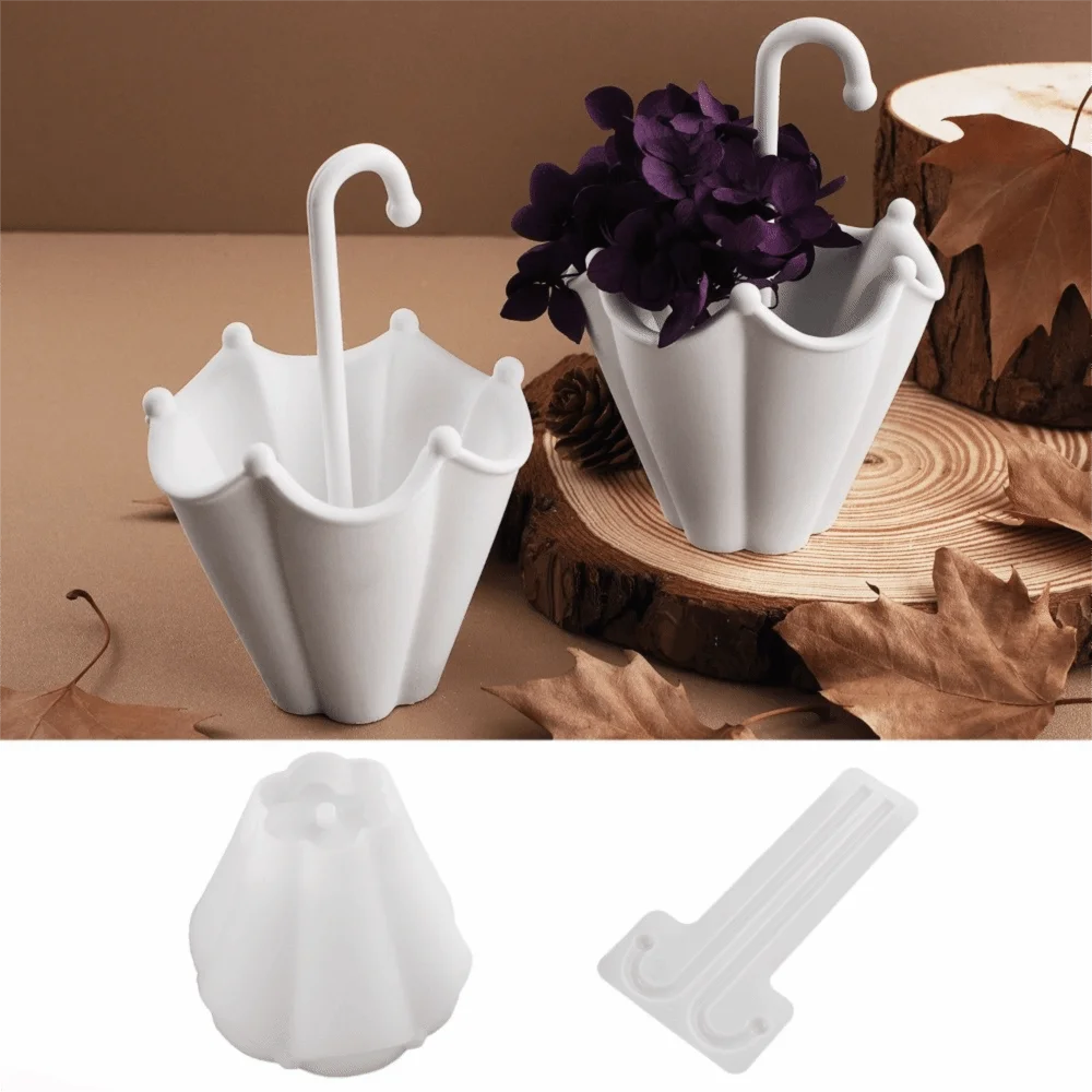 3D Umbrella Silicone Mold – DIY Candle, Gypsum & Resin Silicone Craft Mold PLUSH