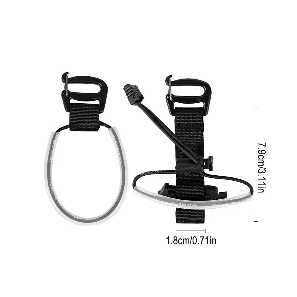 Trekking Pole Holder Strap – Hands-Free Backpack Organizer Hiking Pole Strap PLUSH