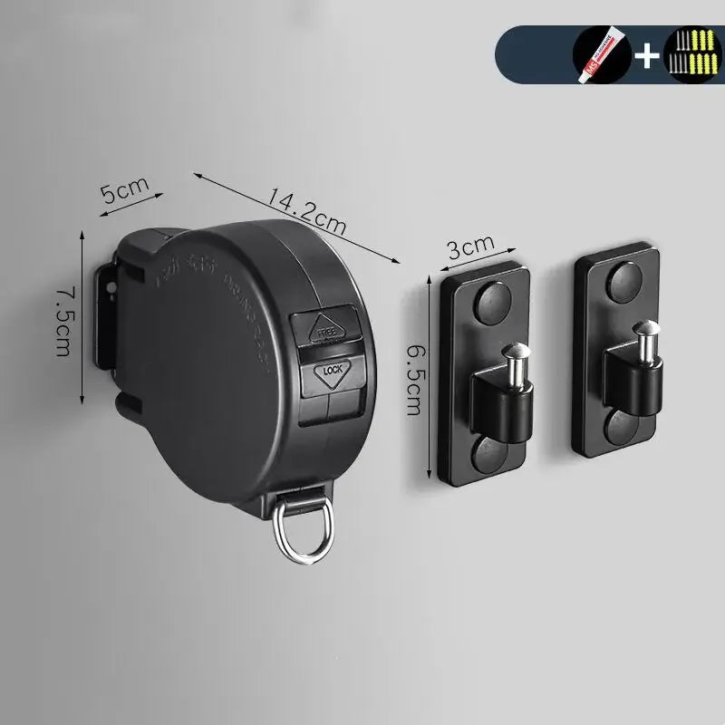 Retractable Clothesline Indoor Outdoor – 4.2M, 20KG Capacity Retractable Clothesline PLUSH Clothesline 1