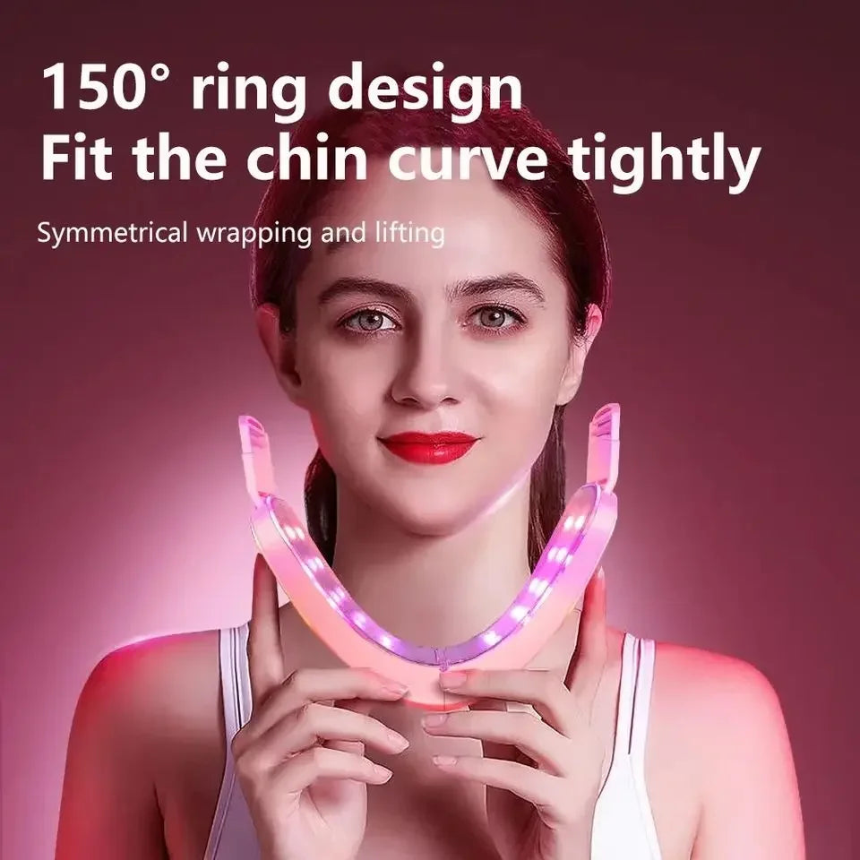 LED Photon Therapy Facial Massager – V-Face Lifting Device Facial Massager Device PLUSH