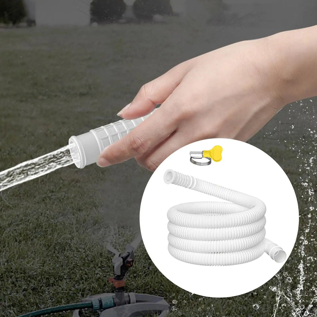AC Drain Hose Thickened PE Corrugated Extension Drainpipe AC Drain Hose PLUSH