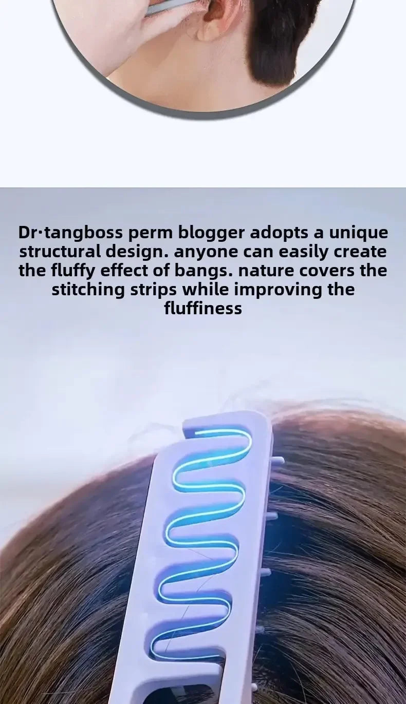 PLUSH Wide-Tooth Volumizing Hair Comb for Men – ABS Plastic Hair Styling Comb PLUSH