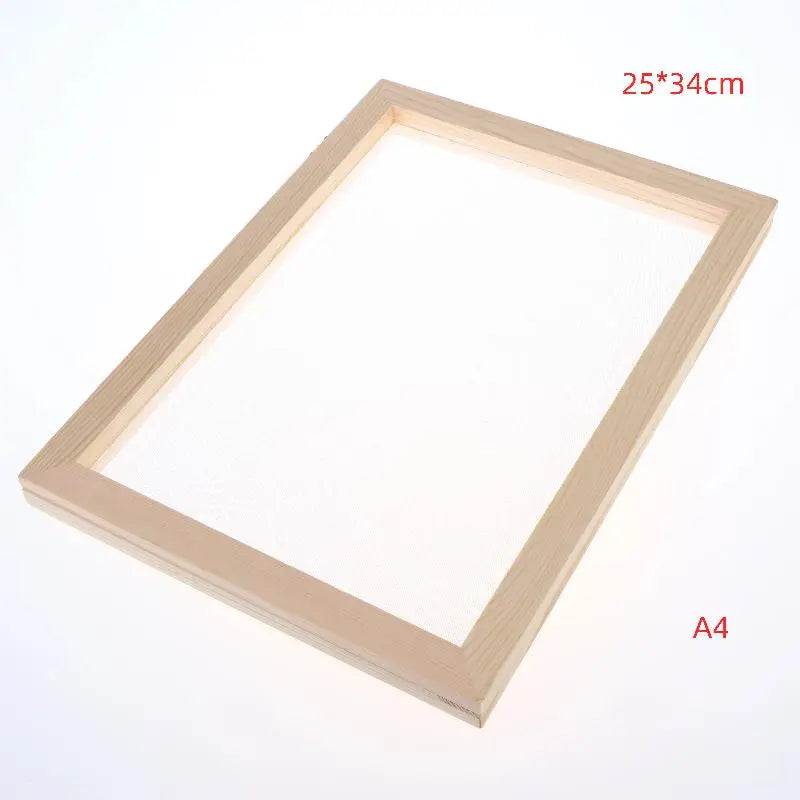 DIY Wooden Paper Making Frame & Screen Mould – Multi-Size Papermaking Mould Frame PLUSH A4