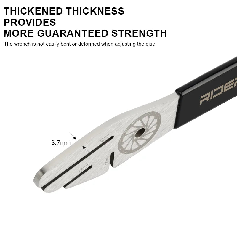 Disc Brake Rotor Alignment Truing Tool – MTB Wrench | RIDERACE Bike Repair Tool PLUSH