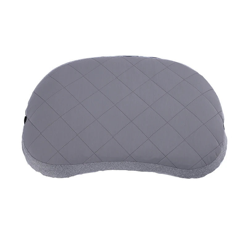 Ultralight Inflatable Camping Pillow – Washable Cover | MEXiZE Inflatable Camping Pillow PLUSH Light Grey