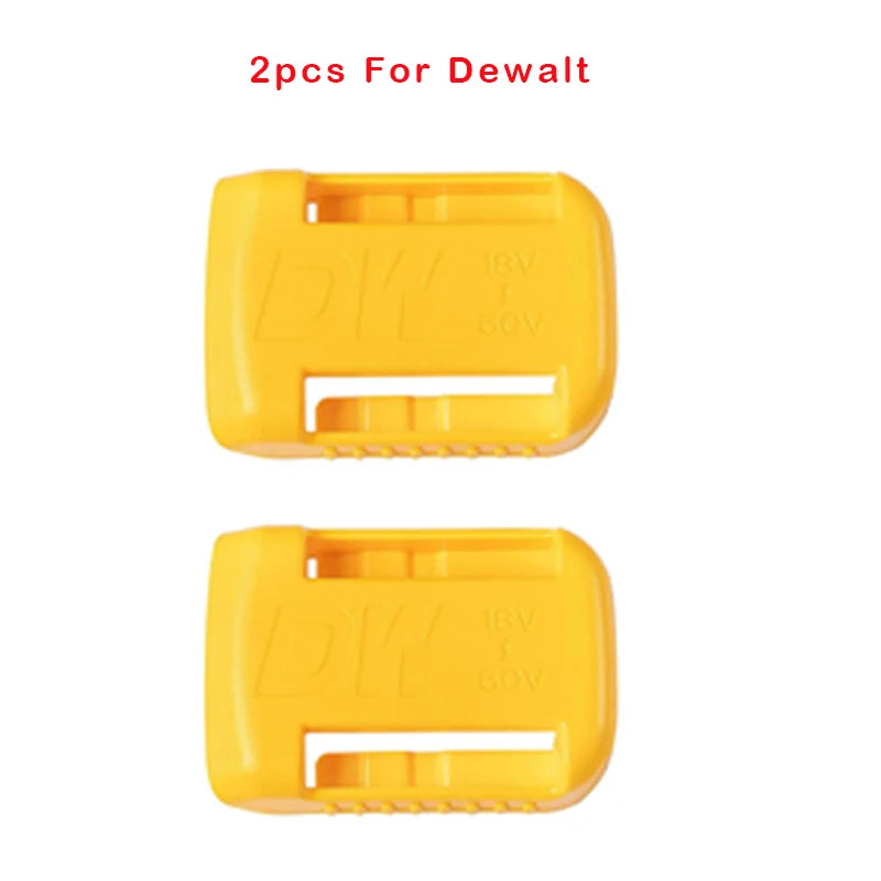 2pc 18V Battery Wall Mount Holder Rack – Makita Bosch Milwaukee Battery Wall Mount Holder PLUSH For Dewlt 1 China Mainland