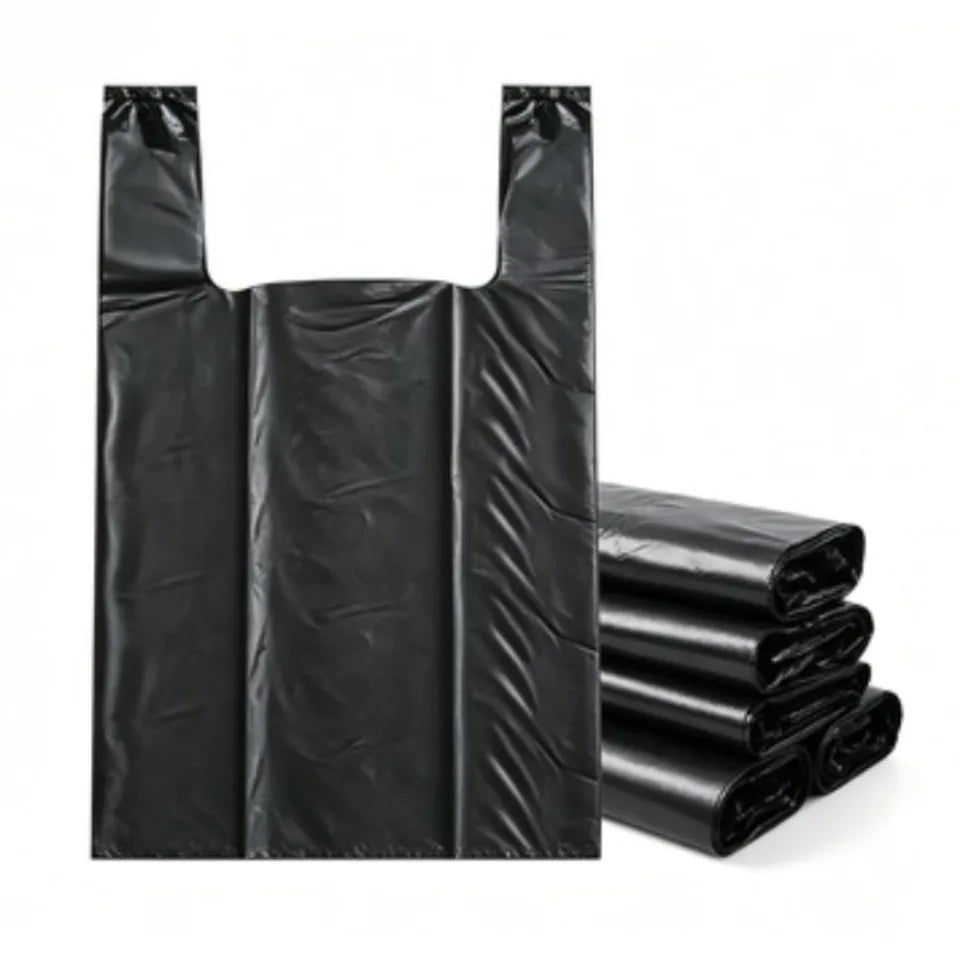 50/100PCS Vest-Style Disposable Trash Bags | Plastic Bin Liners Plastic Bin Liners PLUSH